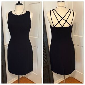 EUC! 🍸 BLACK STRAPY COCKTAIL DRESS